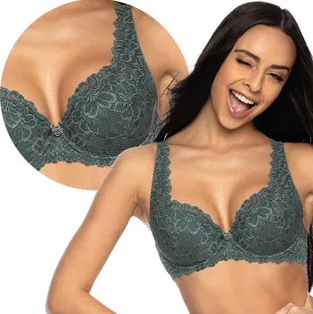 Podprsenka MAT vyztužená podprsenka zelená velikost 75C