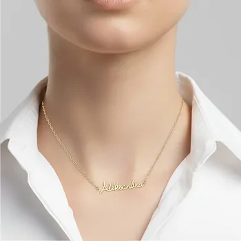 Náhrdelník Zlaté Náhrdelníky se Jménem jméno SILNĚJŠÍ PÍSMENA