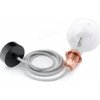 Závěsné svítidlo Kolorowe Kable Loft kov měděná 1-bodové E27