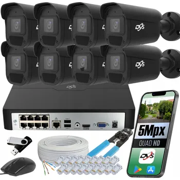 Bezpečnostní kamera Sada pro monitoring DVS VENKOVNÍ SADA KAMER PRO MONITORING DOMU DVS IP