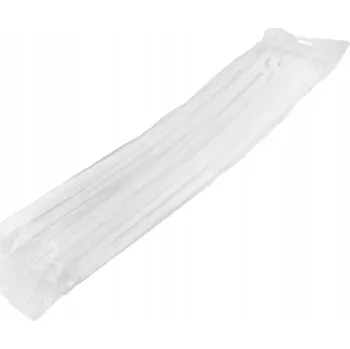 Stahovací páska NYLONOVÉ UPÍNACÍ PÁSKY STAHOVACÍ PÁSKY 9X600MM 100KS BÍLÉ