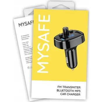 MYSAFE TRANSMITER A NABÍJEČKA FMCAR ČERNÁ