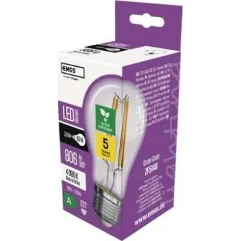 Žárovka LED žárovka Filament A60 / E27 / 3,8 W (60 W) / 806 lm / neutrální bílá (LED žárovka Filament A60 / E27 / 3,8 W )