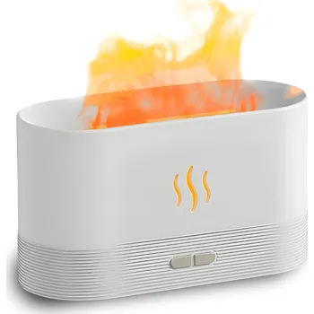 Zvlhčovač vzduchu ZVHLČOVAČ VZDUCHU DIFUZÉR VŮNĚ AROMATERAPIE EFEKT KRBU PLAMEN LAMPIČKA