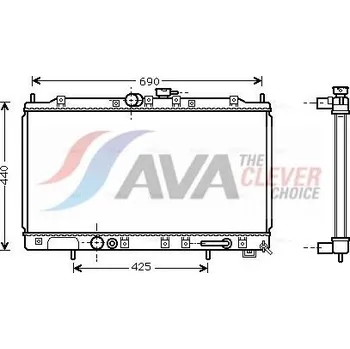 Chladič motoru Chladič, chlazení motoru AVA MT2123