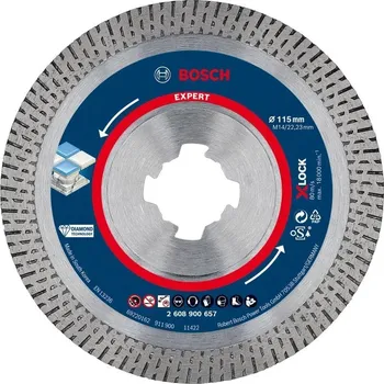 Příslušenství k brusce BOSCH - zahrada/dílna BOSCH Diamantový řezný kotouč EXPERT HardCeramic X-LOCK 115 × 22,23 × 1,4 × 10&nbsp;mm (2.608.900.657) 2.608.900.657