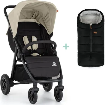 Kočárek PETITEMARS PETITE&MARS Kočárek sportovní Airwalk2 Sahara Beige + PETITE&MARS fusak Jibot