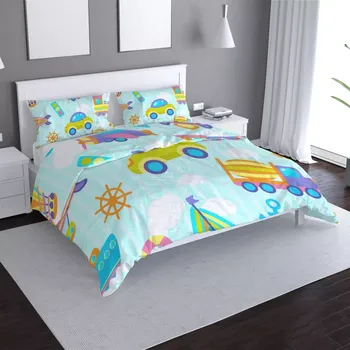 Povlečení Sablio Povlečení Autíčka - 140x200 / 90x70