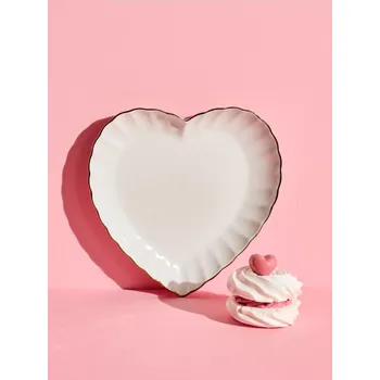 Talíř Sinsay - Talíř se zlatým lemem - bílá - 490DI-00X - 490DI-00X-ONE-3