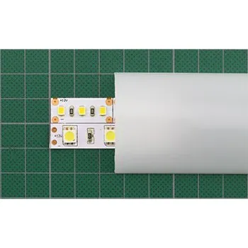 Nábytkové kování Plexi KLIK bílé pro FKU95, oblé, 2m (FKU95-PBO-KLIK-2M)