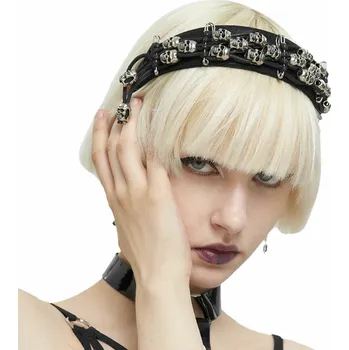 Čelenka čelenka DEVIL FASHION - SKULLZ GOTHIC HEADBAND
