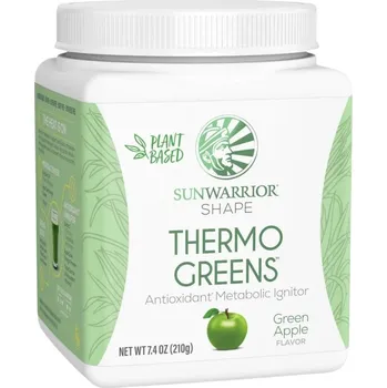 Sunwarrior Thermo Greens Podpora metabolismu - 210 g Příchuť: zelené jablko