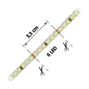 LED páska LED pásek 180LED/m, 3528, IP20, 2800 - 2900 K, bílá, 24V, šíře 5mm, 5m (LED pásek 180LED/m, 3528, IP20, 2800 - 2900 K, bílá 5m)