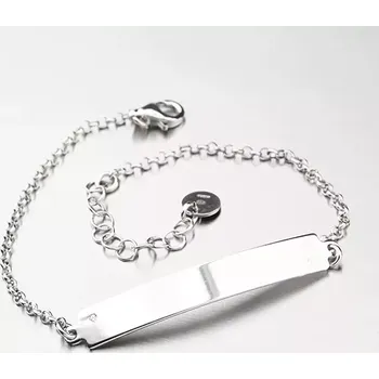 Šperk Náramek s destičkou - stříbro 925 B1602349-0863-SLX délka 19 cm