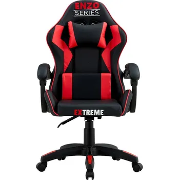 Herní židle Herní křeslo Extreme ENZO umělá kůže černé