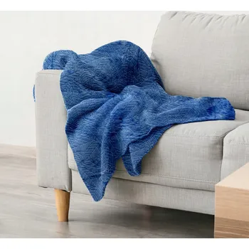 deka Deka z mikrovlákna ePrezenty 200 cm x 160 cm modrá