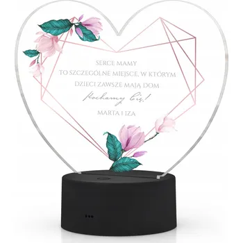 Lampička DÁREK ke DNI MATEK pro maminku LED LAMPIČKA s přáním a GRAVÍROVÁNÍM