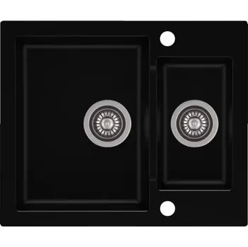 Granitový dřez Dřez jednopůlkomorový Moderno Annie granit černý