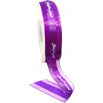Stuha FIALOVÁ ŠIFONOVÁ STUHA NA NAROZENINY