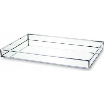 Podnos Max-Land 135836 zrcadlový stříbrný