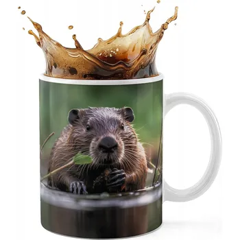 KERAMICKÝ HRNEK 330ML S POTISKEM - ZVÍŘATA KAPYBARA MODERNÍ