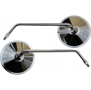 Zrcátko pro motocykl UNIVERZÁLNÍ CHROMOVANÁ ZPĚTNÁ ZRCÁTKA KULATÁ M10 CE E9 (1158)