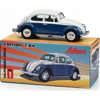 autíčko Schuco VW Brouk Coccinelle Bílý - Modrý Sc 1:64 452031900