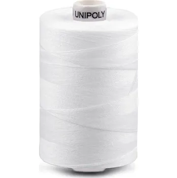 Nit Polyesterové nitě Unipoly návin 1000 m, malé, 001 bílá