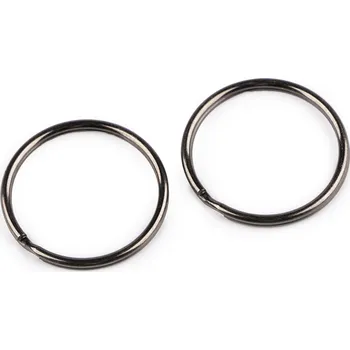 Kroužek na klíče Ø35 mm, malé, 4 nikl černý