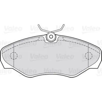 Brzdová destička Sada brzdových destiček, kotoučová brzda VALEO 301545