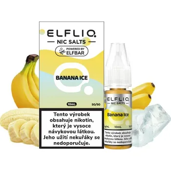 vaporizér Liquid ELFLIQ Nic SALT Banana Ice 10ml 20mg