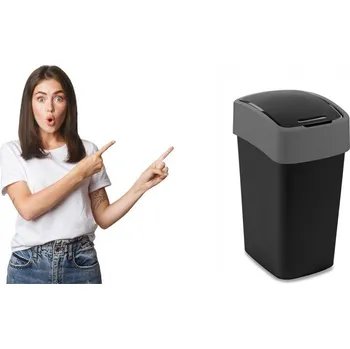 Odpadkový koš Odpadkový koš Curver 25 l černý, šedý