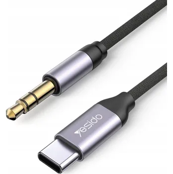 Audio kabel Adaptér YESIDO YAU20 Kabel Type-C na 3,5mm Aux 1M Odolný proti šumu Audio Kabel