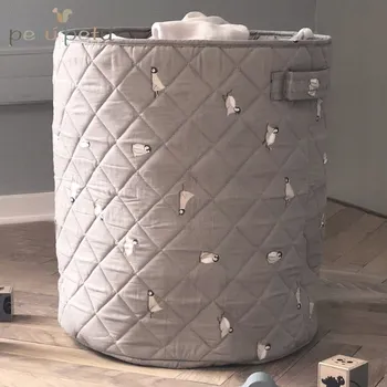 Úložný box Petú Petú Prošívaný úložný box na hračky XXL Penguin (Tučňák)