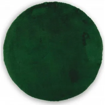 Koberec Měkký Plyšový Koberec Rabbit Kulatý Zelený 160