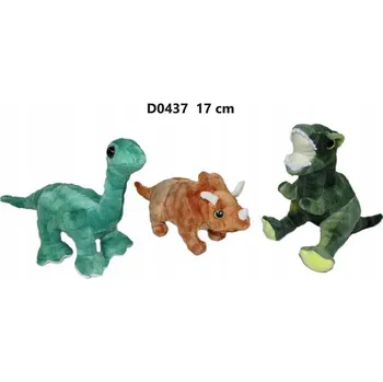 plyšák PLYŠÁK HRAČKA PLYŠÁK DINOSAURUS DINO HNĚDÝ 45X20X25 CM