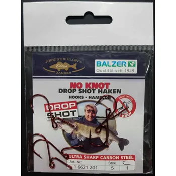 Rybářský háček Háčky na přívlač, s protihrotem Balzer , bez uzlu, 5 ks
