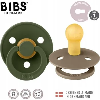 dudlíky Kulatý gumový Dudlík Bibs 0 +