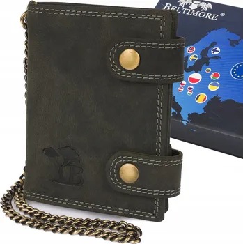 Peněženka Beltimore pánská peněženka z pravé kůže černá - muž