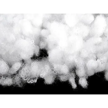 Výplň do polštáře Výplň - kuličky z dutého vlákna bělené 1 kg, střední, bílá