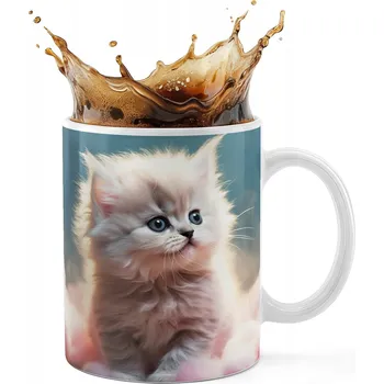 KERAMICKÝ HRNEK 330ML S POTISKEM – ZVÍŘATA KOČKA KOTĚ ROZTOMILÝ