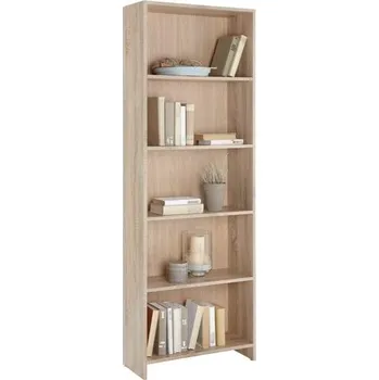 regál Regál Bobby - Black Red White - BRW Dub Sonoma 60x175 cm