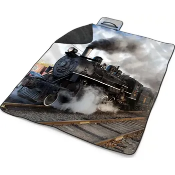 deka Sablio Plážová deka Parní lokomotiva: 200x140 cm