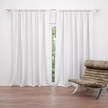 Závěs Sablio Závěs Bílá: 2ks 140x250cm