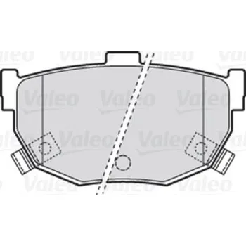 Brzdová destička Sada brzdových destiček, kotoučová brzda VALEO 301817