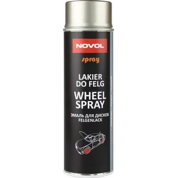 Barva ve spreji Novol 34112 Wheel Spray - Lak na ráfky, ocelový 500ml