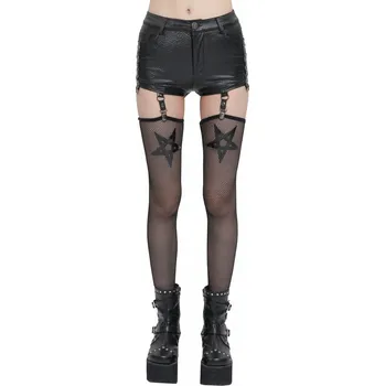 Dámské kraťasy kraťasy dámské DEVIL FASHION - STARLET SHORTS WITH FISHNET LEGWARMERS - XS