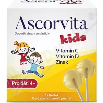 Čokoláda Ascorvita Kids lízátka pro děti 12ks
