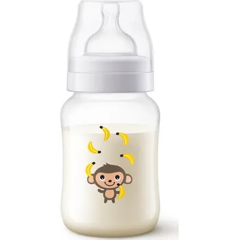 Kojenecká láhev Philips AVENT Láhev Anti-colic 260 ml, 1 ks opice