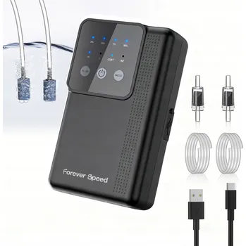 Obraz NAPOWIETRZACZ DO AKWARIUM ZESTAW CICHY 2200 mAh 2 VÝSTUPY 3W REGULACÍ